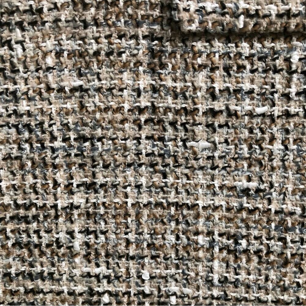 Theory Tweed Sleeveless Minidress Neutral Cream Tan Women’s Size 10 NWOT - Picture 8 of 14